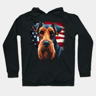 Patriotic Airedale Terrier Hoodie